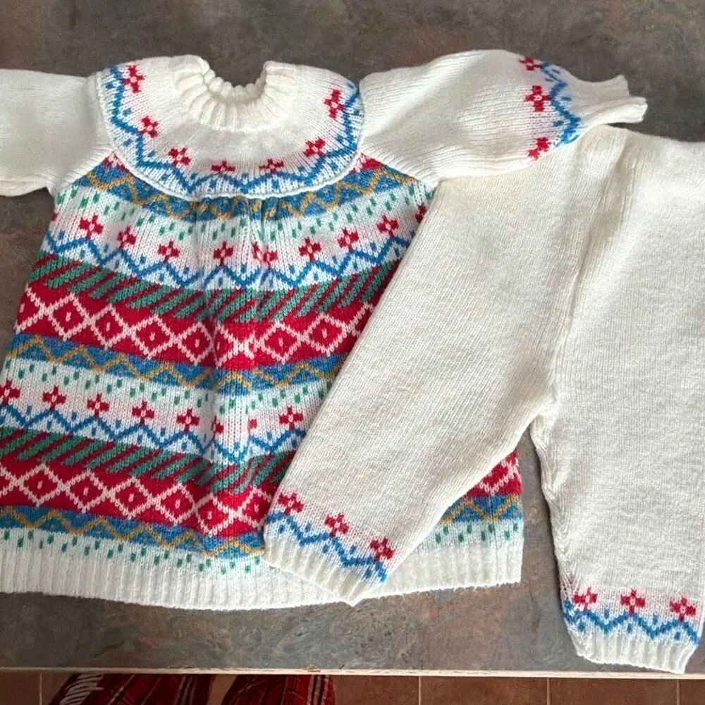 Clayeux Nordic Sweater Set 2T 2pc Sweater Outfit